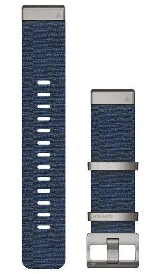 Garmin Watch Band QuickFit 22 Jacquard Weave Indigo Nylon - Yellow
