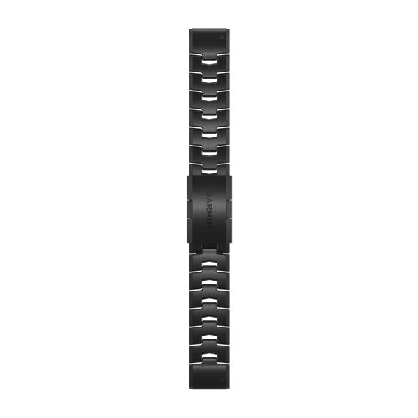 Garmin Watch Band QuickFit 22 Vented Titanium Bracelet With Carbon Grey DLC Coating - Titanium