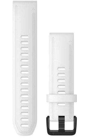 Garmin Watch Band QuickFit 20 White/Black Buckle - White
