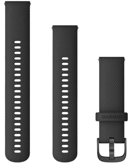 Garmin Watch Band Quick Release Black with Slate Hardware - Black