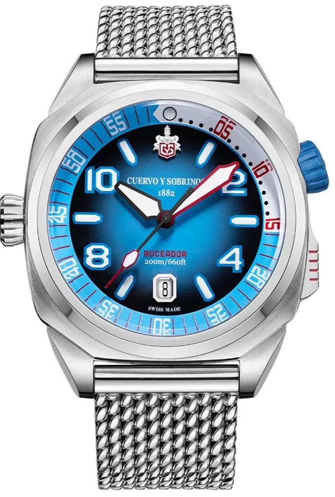 Cuervo y Sobrinos Watch Buceador Caribe Bracelet