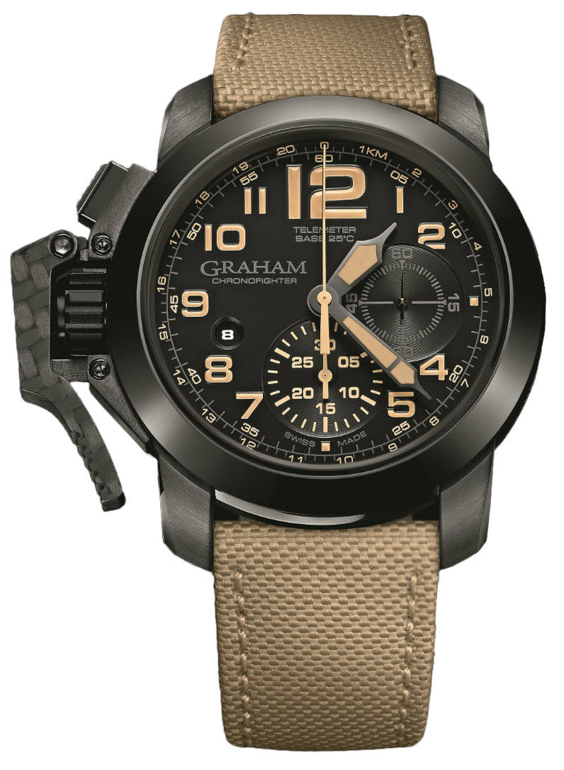 Graham Watch Chronofighter Oversize Black Sahara - Black