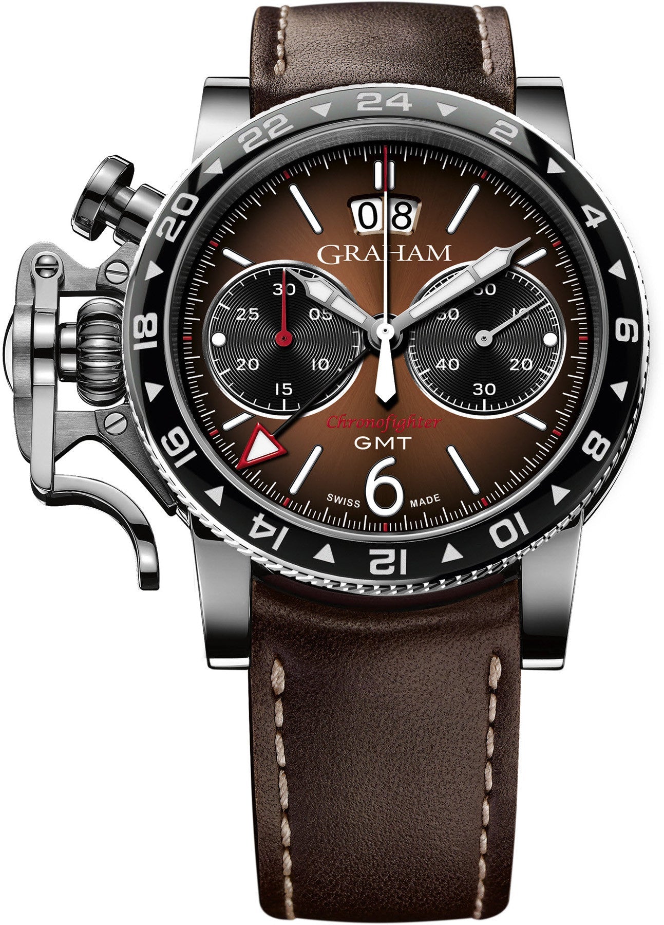 Graham Watch Chronofighter Vintage GMT - Brown