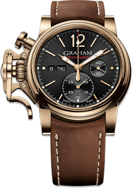 Graham Watch Chronofighter Vintage Bronze Black Gold - Black