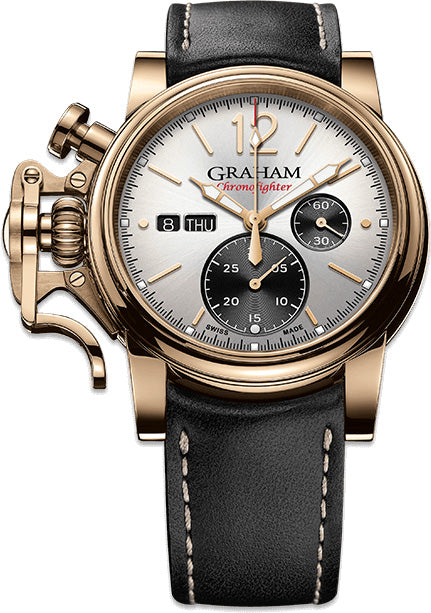 Graham Watch Chronofighter Vintage Bronze Silver Gold - Silver