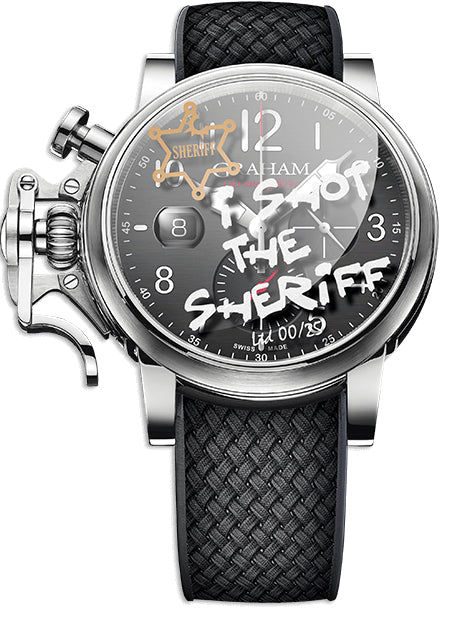 Graham Watch Chronofighter Grand Vintage I Shot The Sheriff Limited Edition - Black