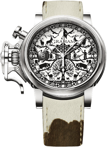 Graham Watch Chronofighter Grand Vintage Swiss Limited Edition - White