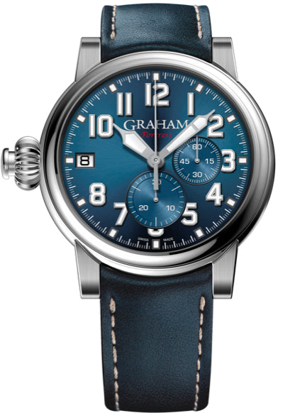 Graham Watch Chronofighter Vintage Fortess Limited Edition - Blue