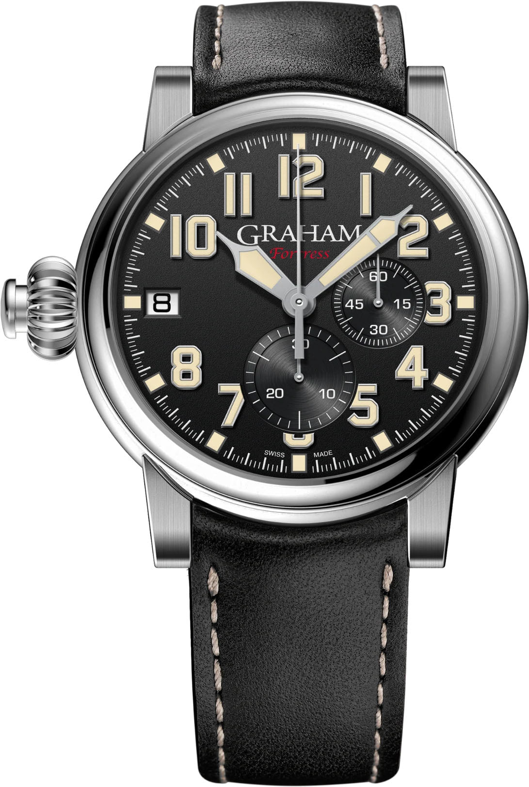 Graham Watch Fortress Monopusher Limited Edition - Black