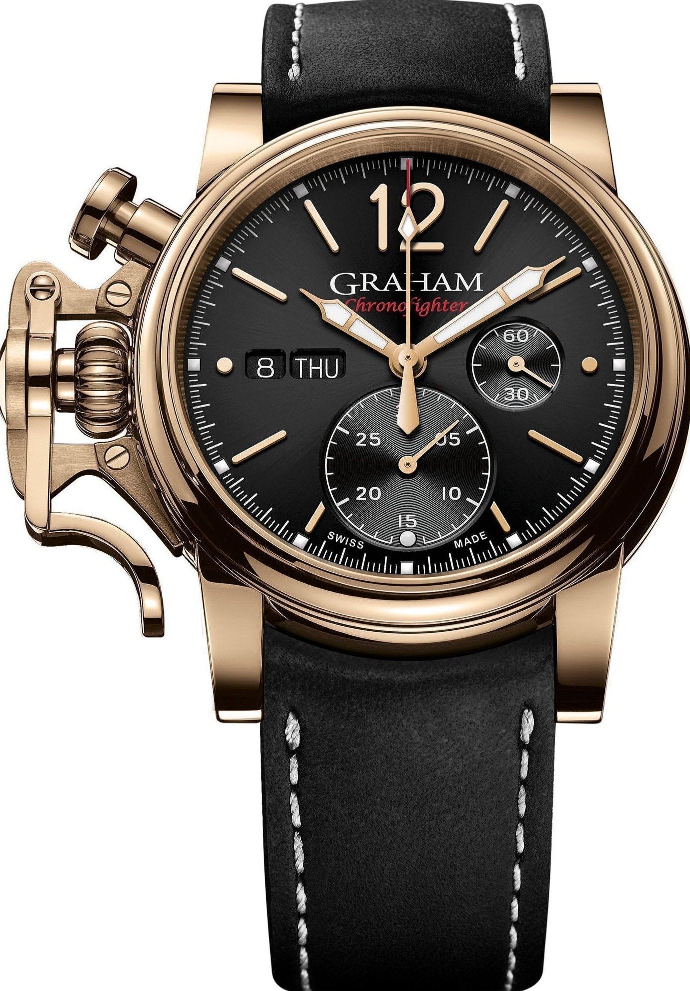 Graham Watch Chronofighter Vintage Bronze Black - Black