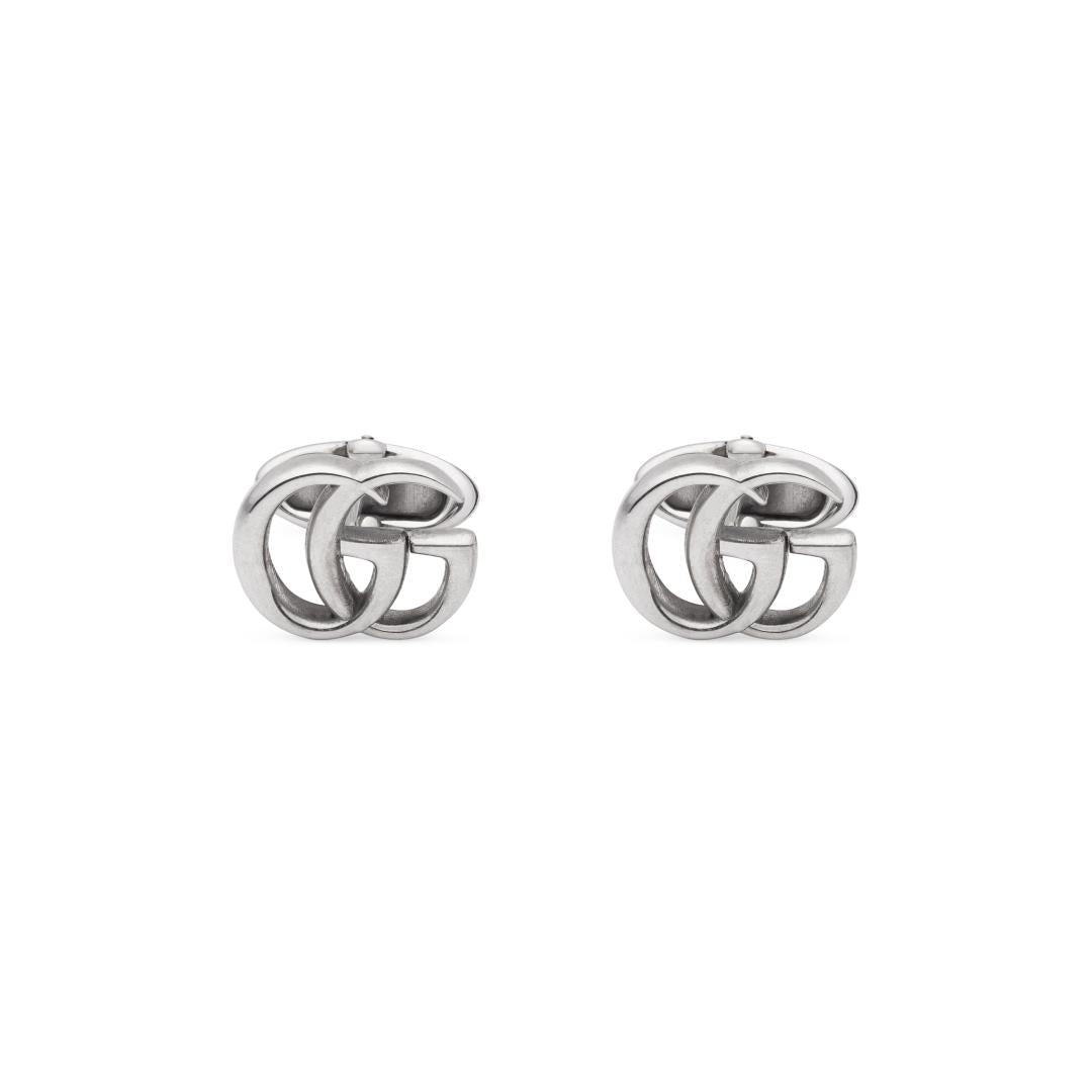 Gucci GG Marmont Sterling Silver Double G Cufflinks - Silver