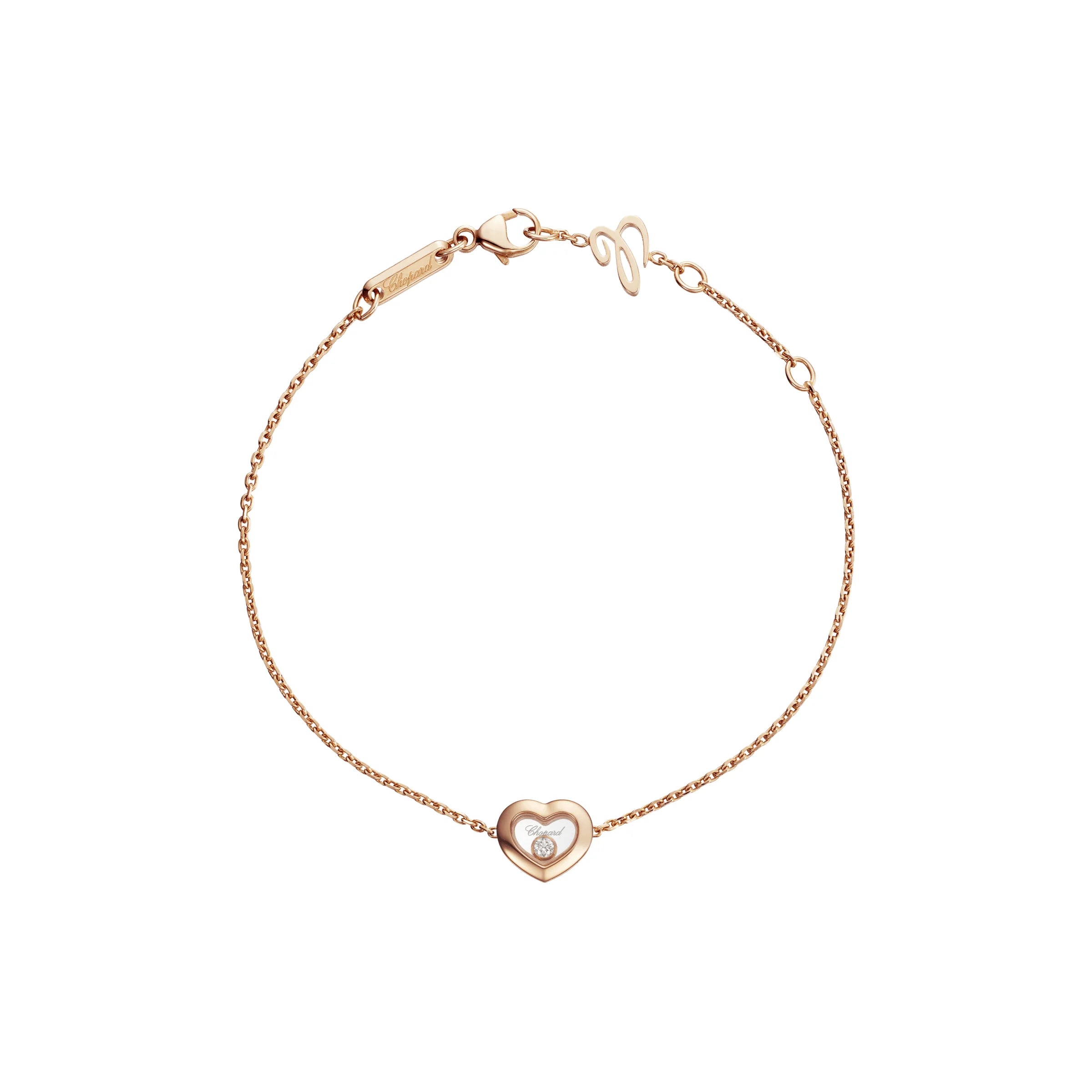 Chopard Happy Diamonds Icons 18ct Rose Gold Heart Bracelet