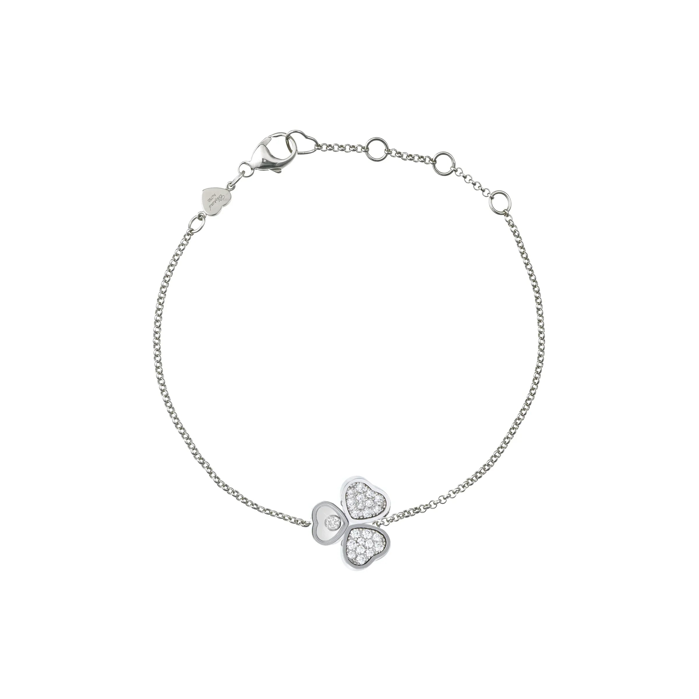 Chopard Happy Hearts Wings 18ct White Gold Diamond Bracelet