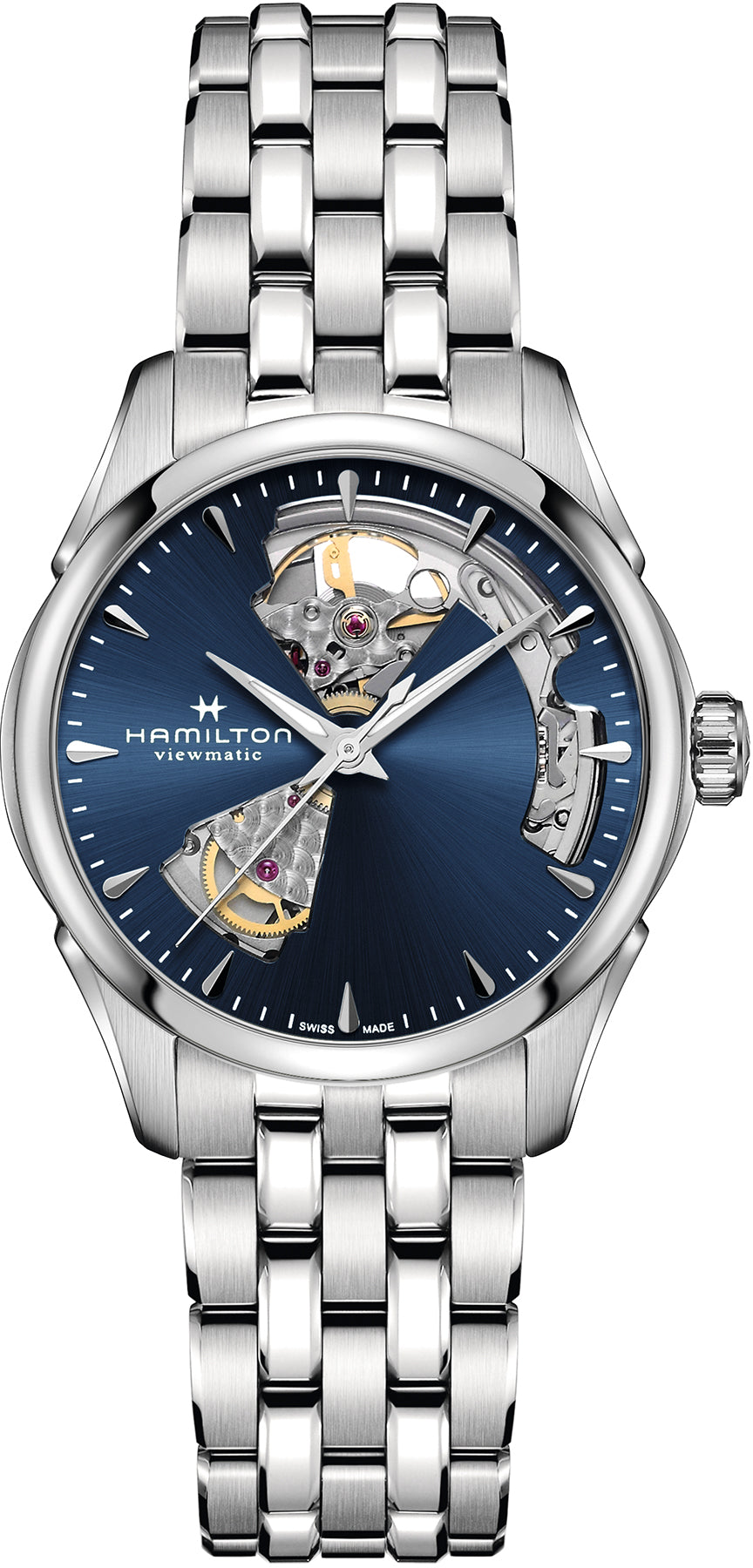 Hamilton Watch Jazzmaster Open Heart Lady - Blue
