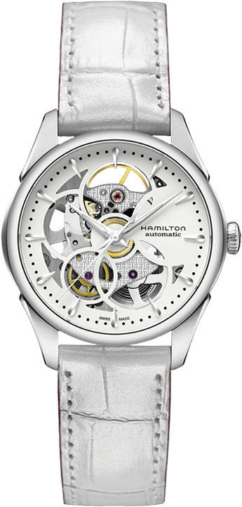 Hamilton Watch Jazzmaster Viewmatic Skeleton Lady - Silver