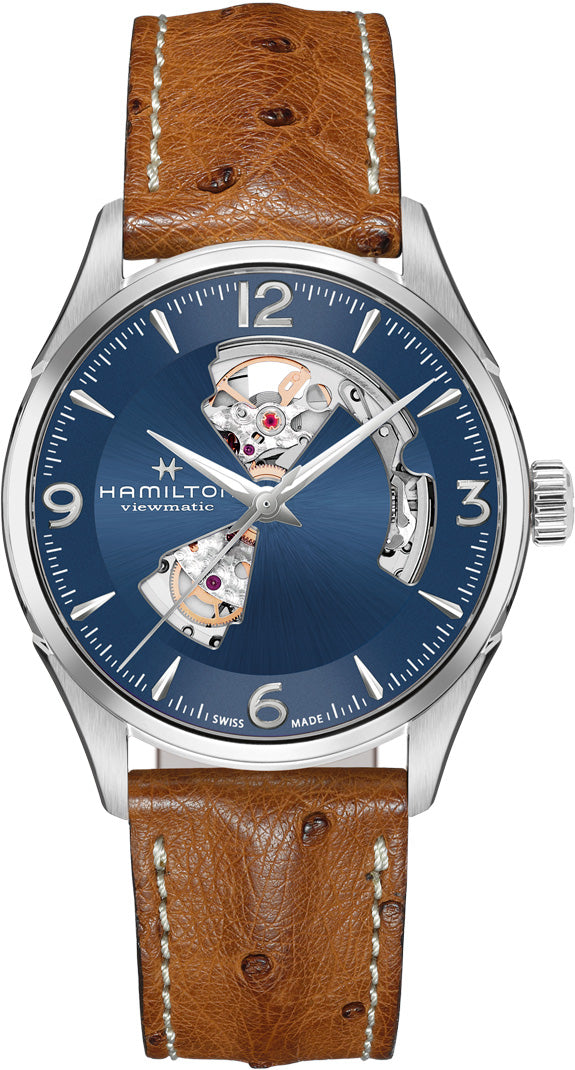 Hamilton Watch Jazzmaster Viewmatic Open Heart - Blue