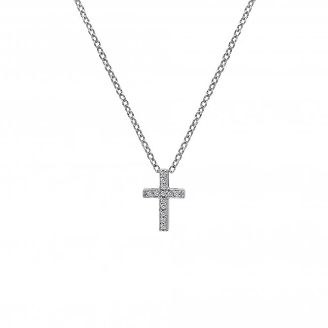 Hot Diamonds Bliss Sterling Silver Striking Cross Necklace - TITLE Silver