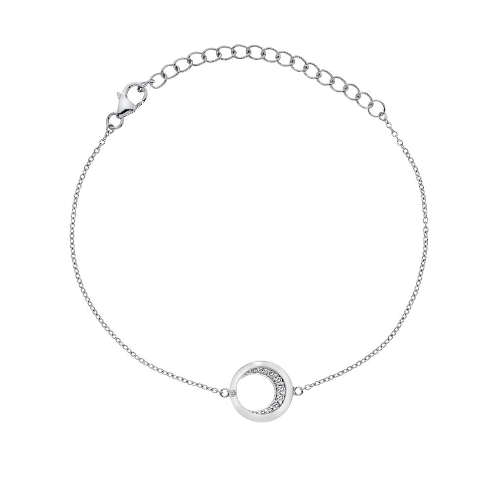 Hot Diamonds Celestial Sterling Silver Topaz Bracelet - Silver