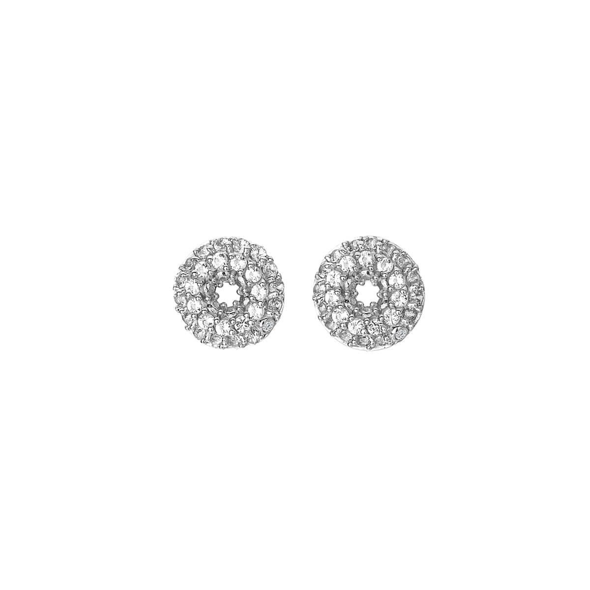 Hot Diamonds Forever Sterling Silver White Topaz Stud Earrings - Silver