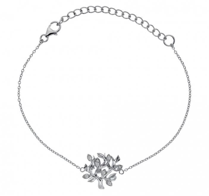 Hot Diamonds Nuture Sterling Silver Topaz Bracelet D - Silver