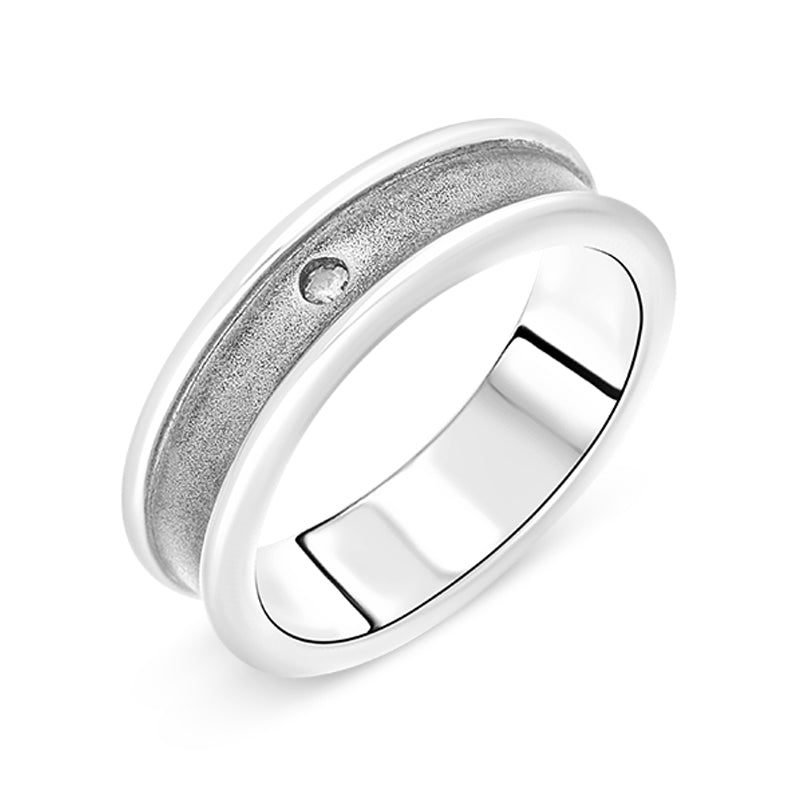 Hot Diamonds Sterling Silver Concave Ring - M
