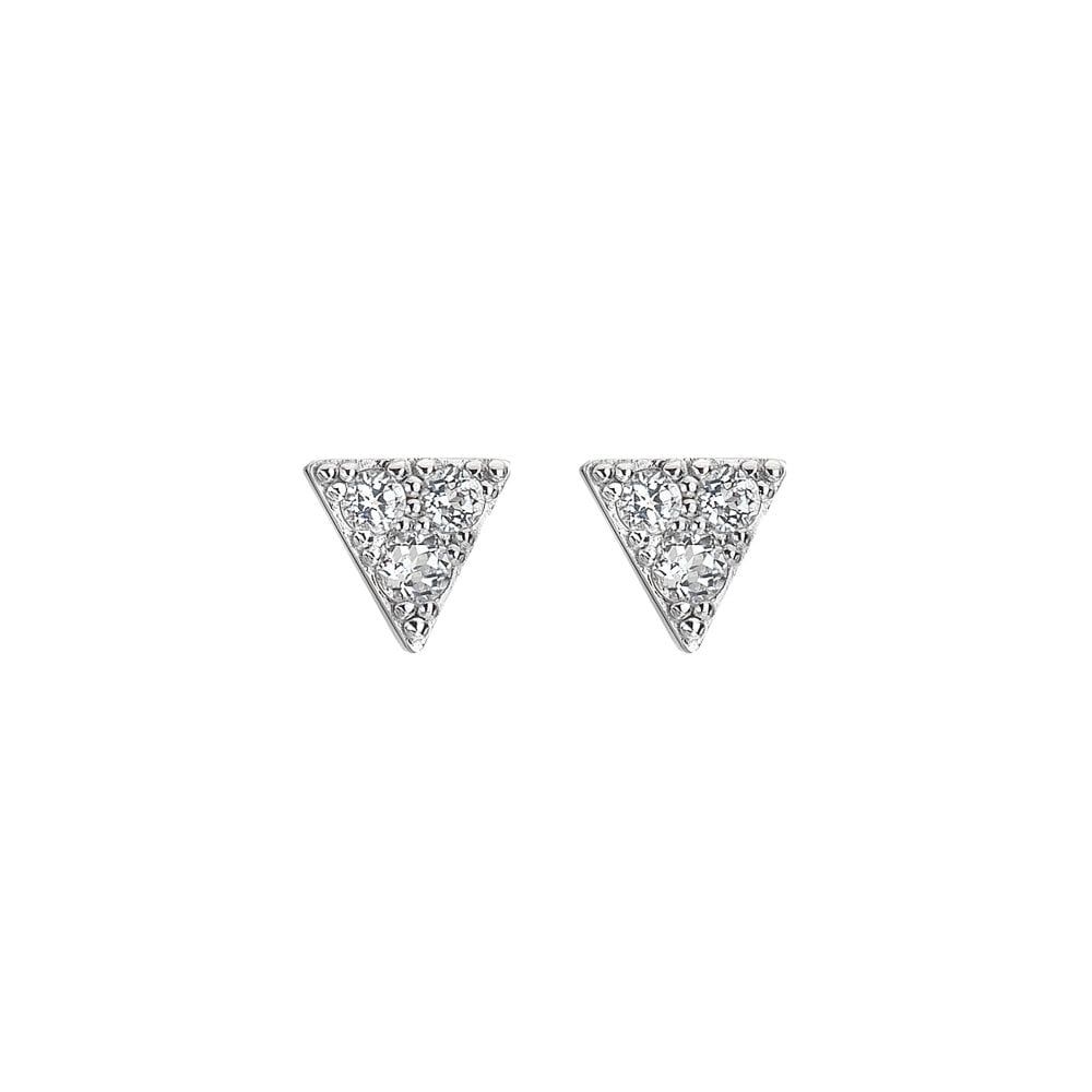 Hot Diamonds Sterling Silver White Topaz Stellar Earrings