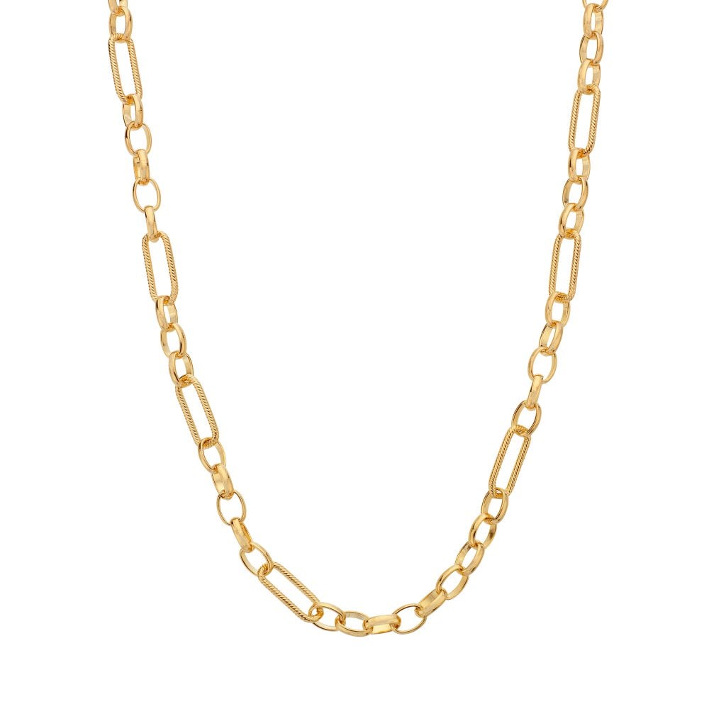 Hot Diamonds x Jac Jossa Embrace Gold Plated Sterling Silver Statement Chain 45cm - Silver