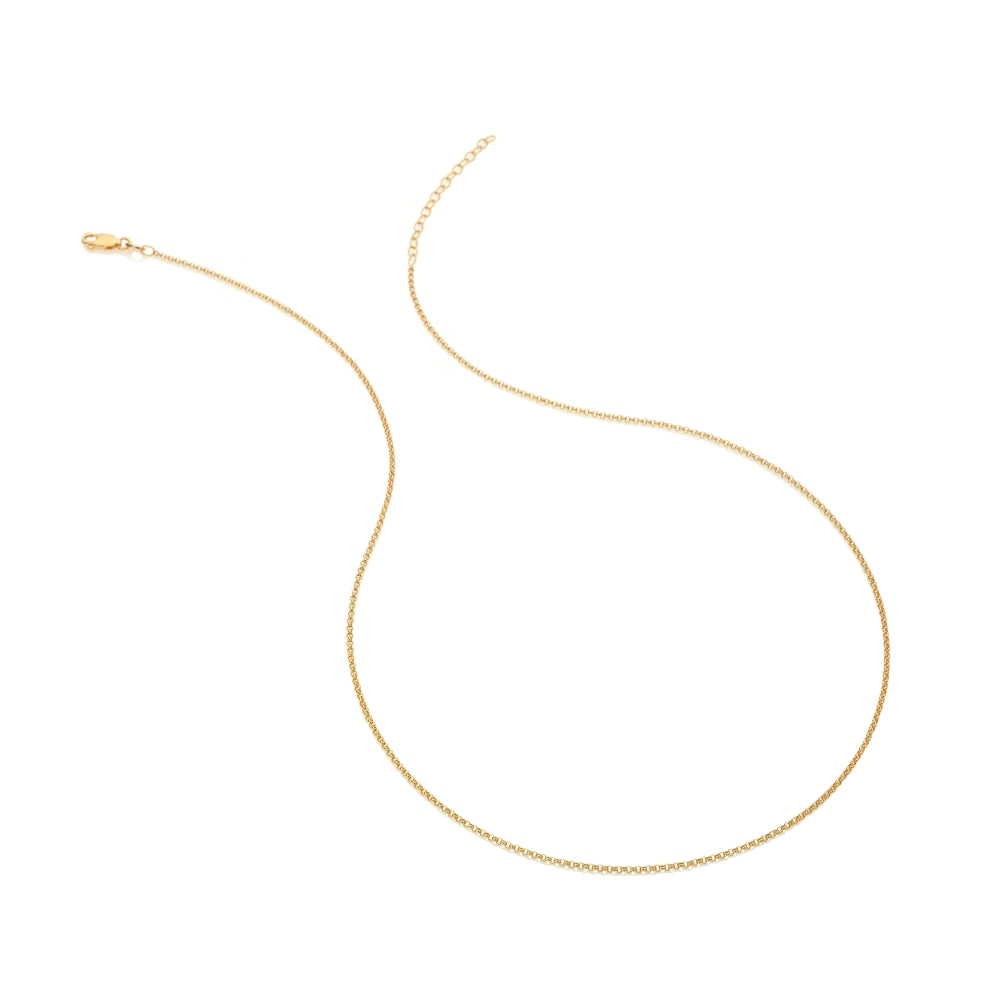 Hot Diamonds x Jac Jossa Embrace Gold Plated Sterling Silver Belcher Chain Necklace 45 - 50cm - Silver