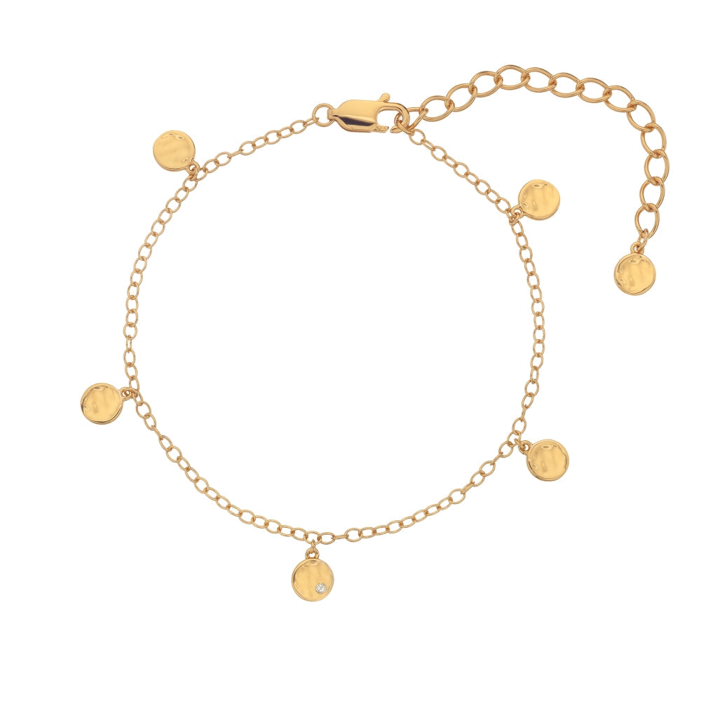 Hot Diamonds x Jac Jossa Lunar Gold Plated Sterling Silver Bracelet - Silver