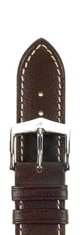 Hirsch Strap Heavy Calf Brown Large 22mm - Brown