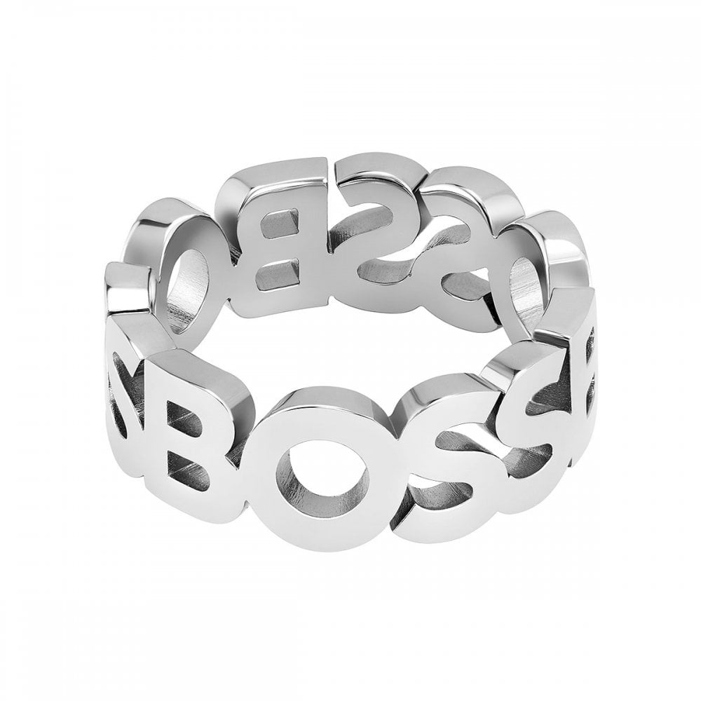 Boss Kassy Stainless Steel Gents Ring - L