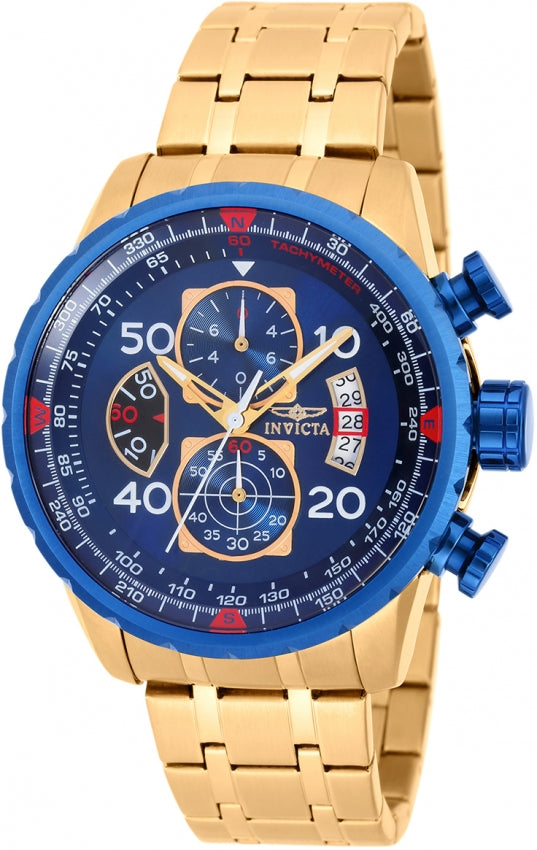 Invicta Watch Aviator Mens - Blue