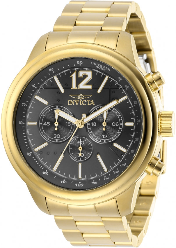 Invicta Watch Aviator Mens - Black
