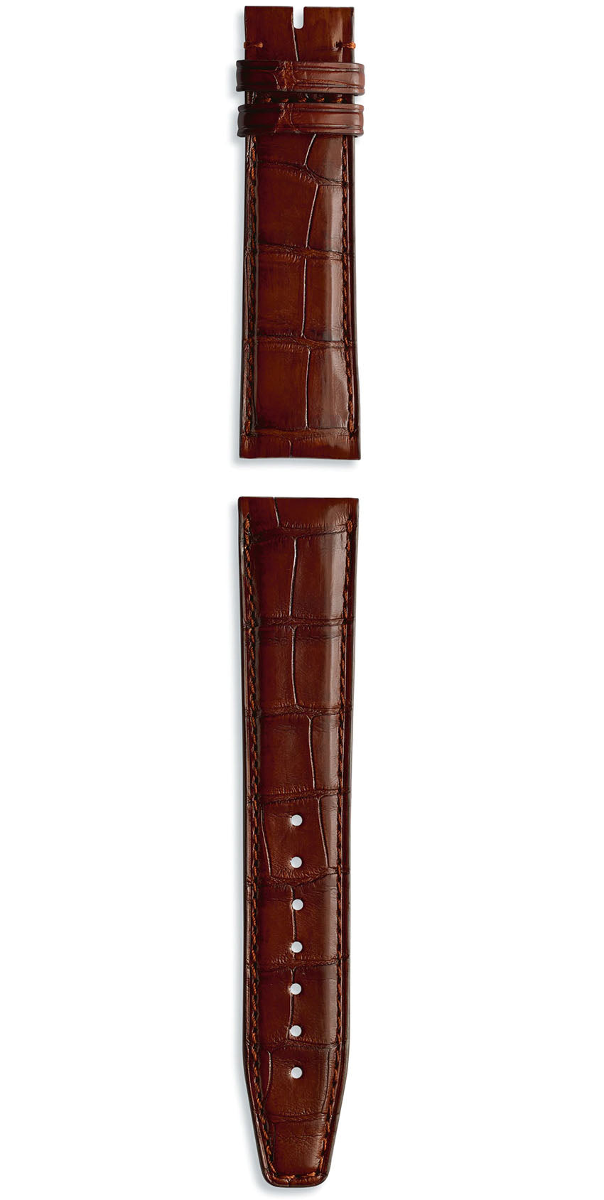IWC Strap Alligator Dark Brown For Pin Buckle - Brown