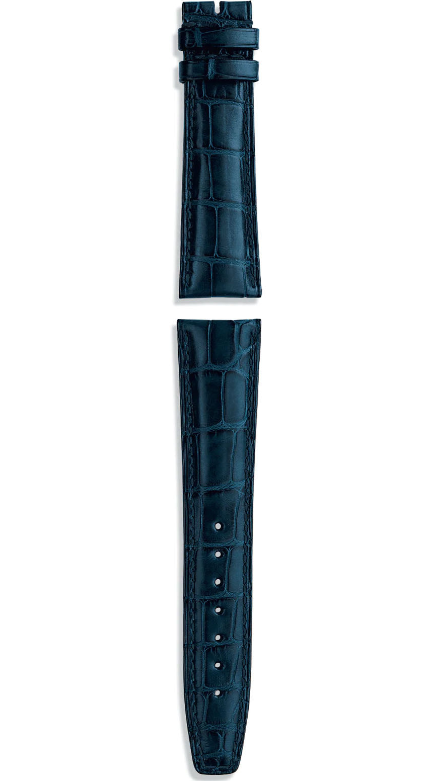 IWC Strap Aligator Blue For Folding Clasp - Blue