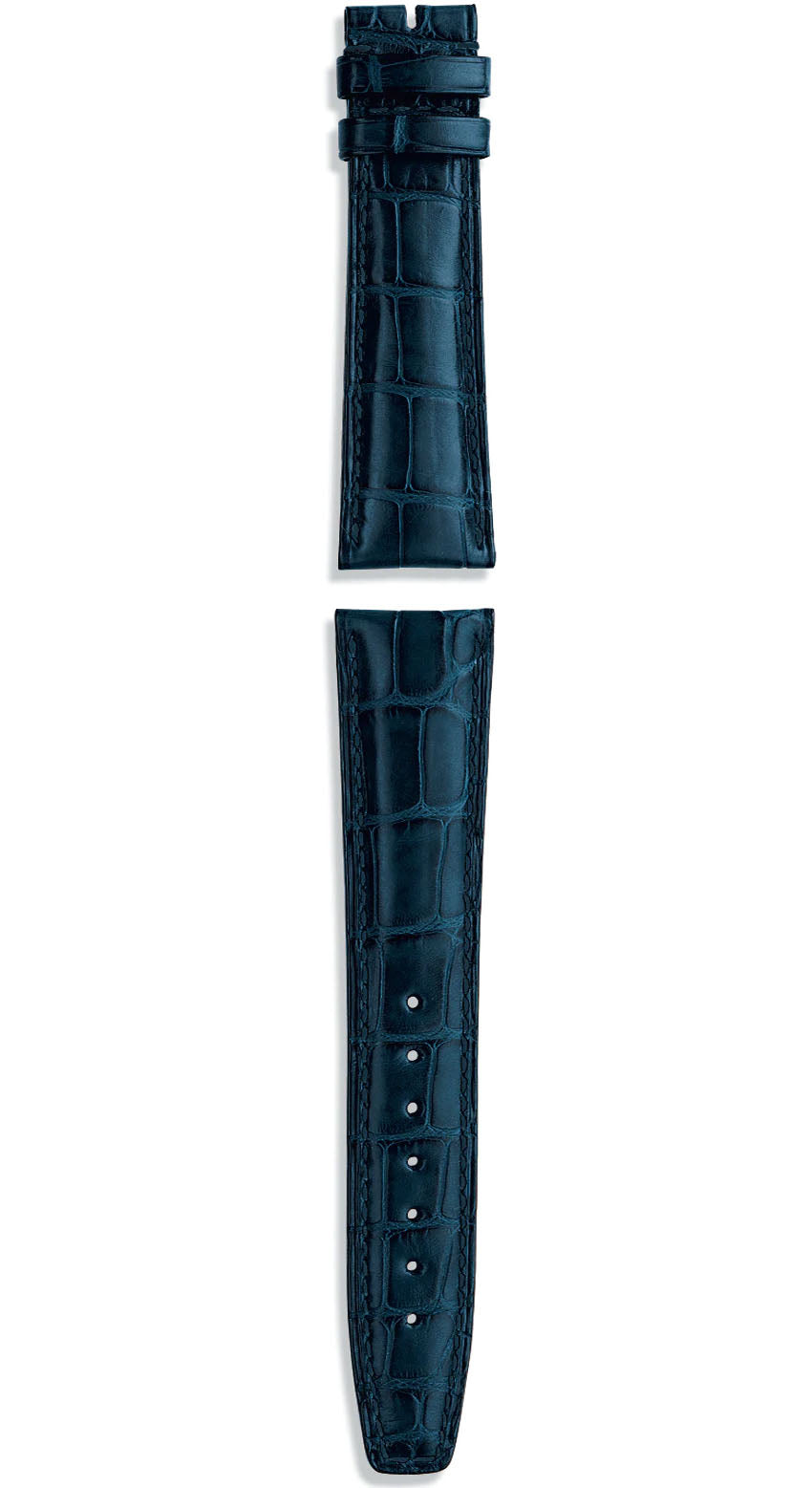 IWC Strap Alligator Blue For Folding Clasp XS - Blue