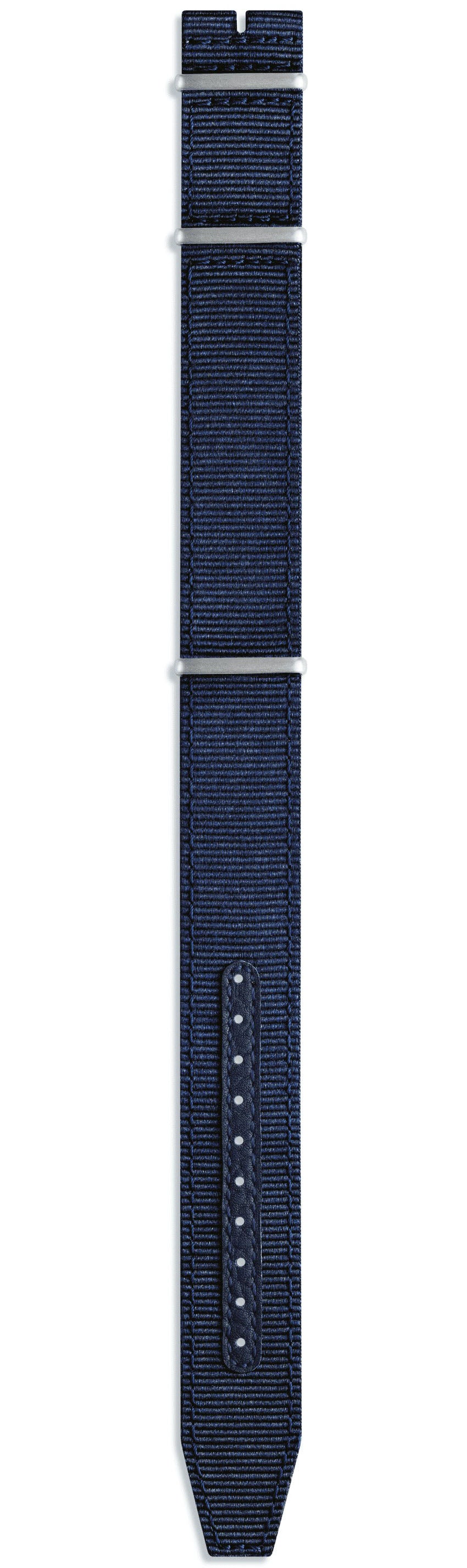 IWC Strap Textile Blue For Pin Buckle - Blue