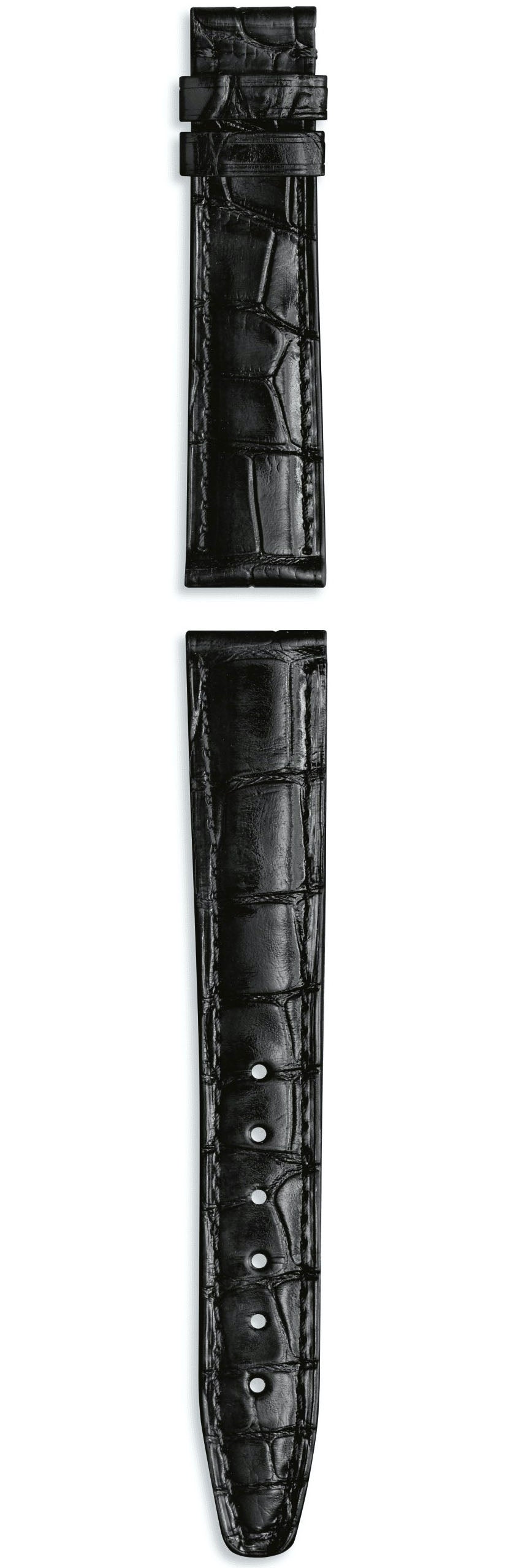 IWC Strap Alligator Black For Butterfly Clasp - Black