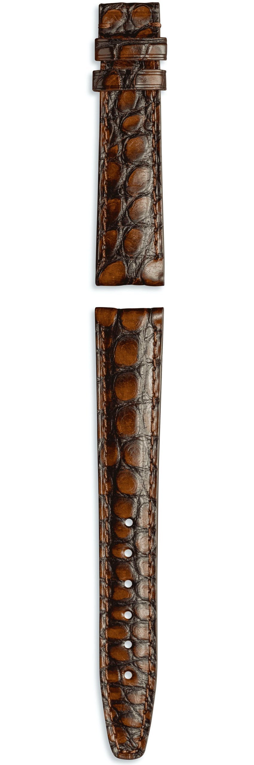 IWC Strap Alligator Dark Brown For Butterfly Clasp XS - Brown