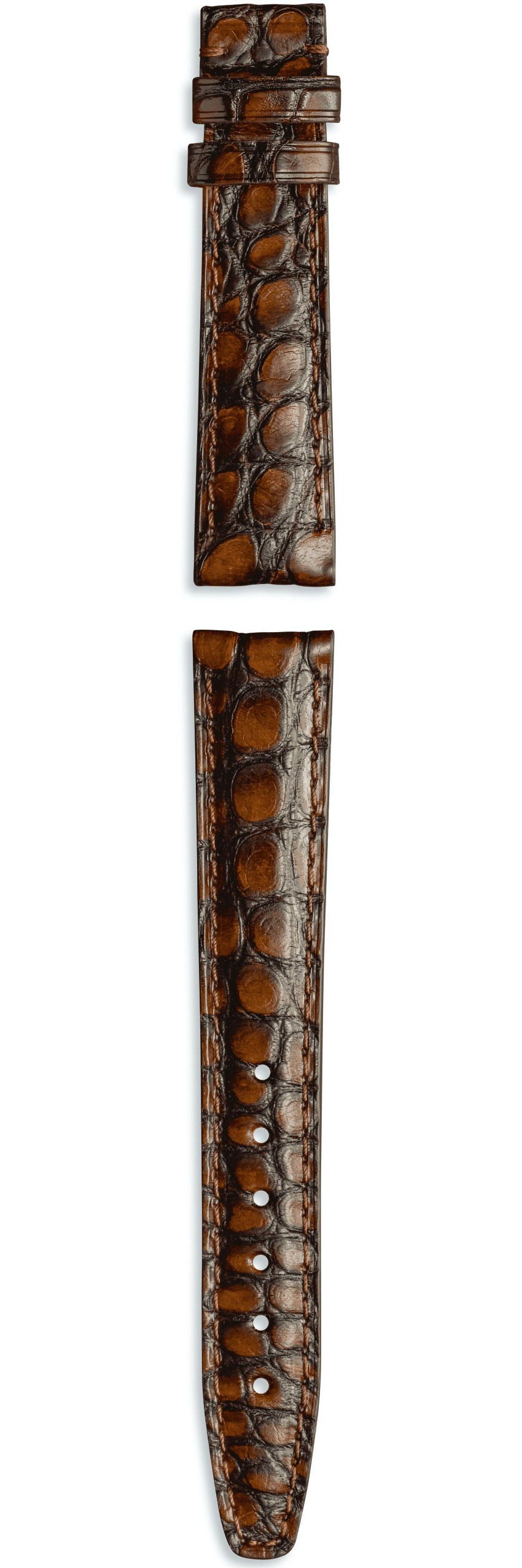 IWC Strap Aligator Dark Brown For Butterfly Clasp XXS - Brown