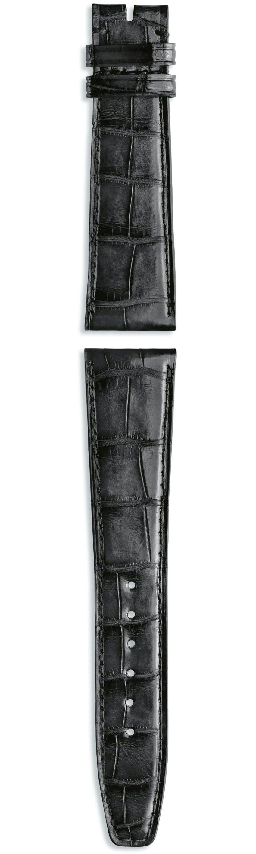 IWC Strap Alligator Black For Folding Clasp - Black