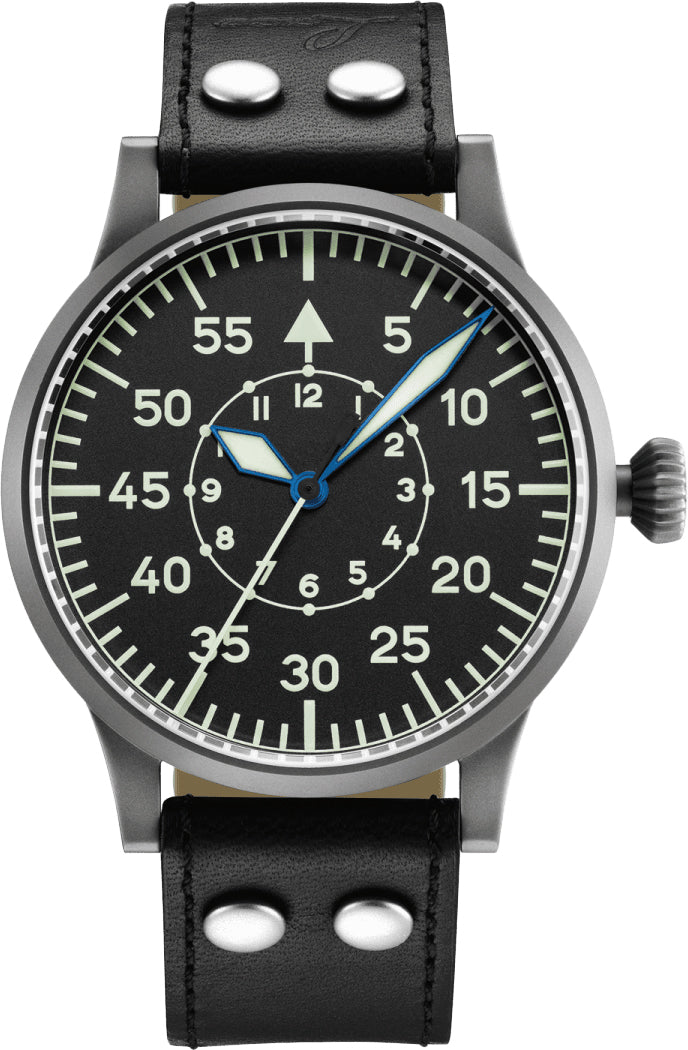 Laco Watch Aviator Replika 45 Baumuster B - Black