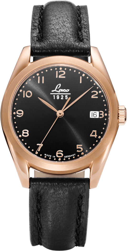 Laco Watch Vintage Bordeaux - Black