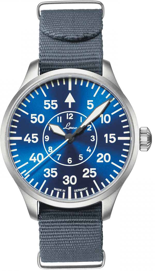 Laco Watch Pilot Watch Basic Aachen Blaue Stunde 39 - Blue