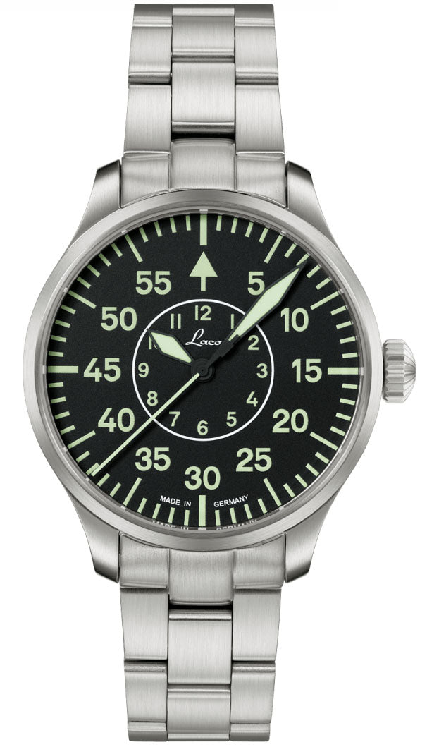 Laco Watch Pilot Basic Aachen 39 Bracelet - Black