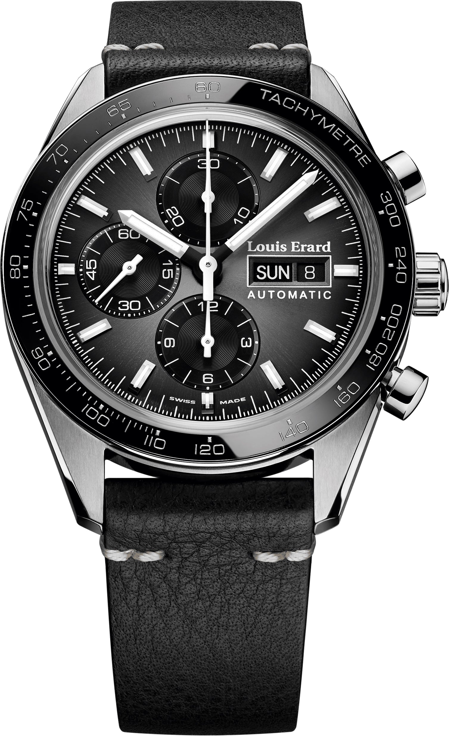 Louis Erard Watch La Sportive Titanium Limited Edition - Black