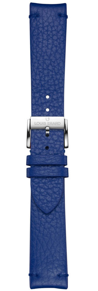 Louis Erard Strap Leather Blue Grained XS 20/18mm - Blue