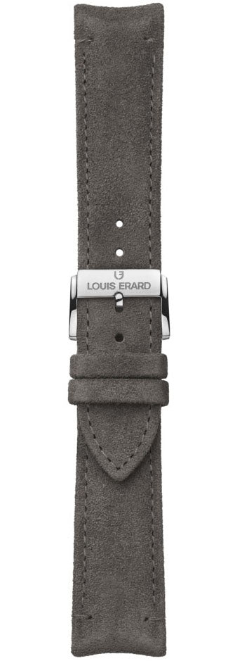 Louis Erard Strap Leather Covey Grey Nubuck 22/20mm - Grey