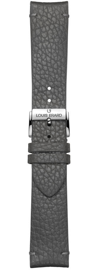 Louis Erard Strap Leather Grey Grained 22/20mm - Grey