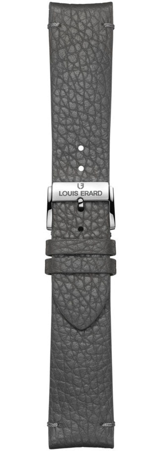Louis Erard Strap Leather Grey Grained 20/18mm - Grey